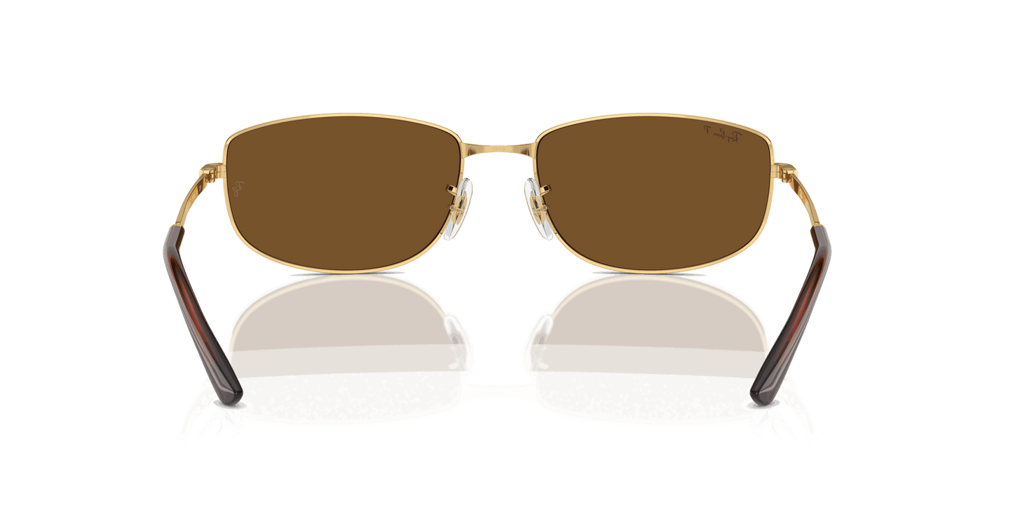 [Brown Lenses, Polished Arista Gold Frame]
