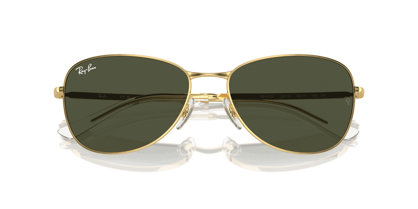 [Green Lenses, Polished Arista Gold Frame]