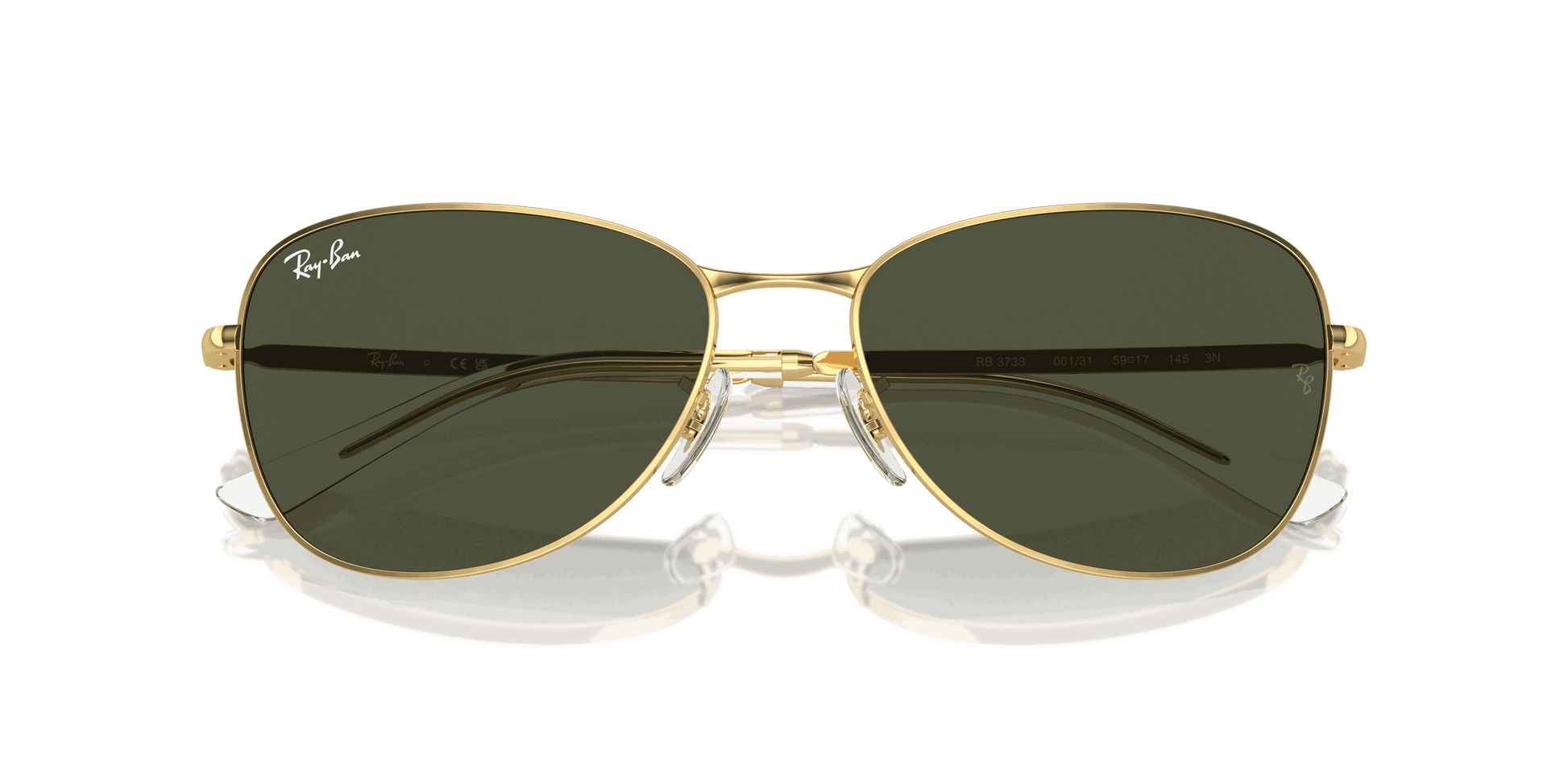 [Green Lenses, Polished Arista Gold Frame]