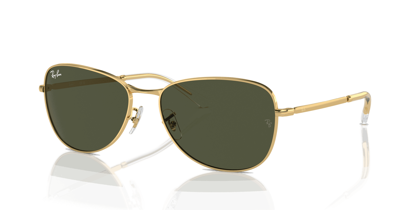 [Green Lenses, Polished Arista Gold Frame]
