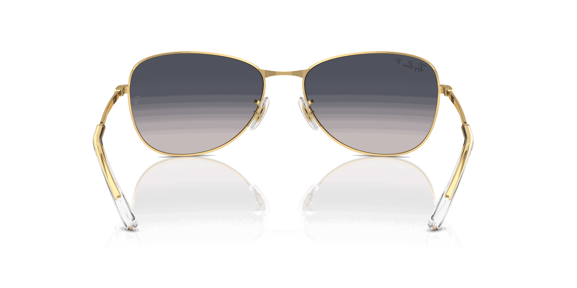 [Blue Lenses, Polished Arista Gold Frame]