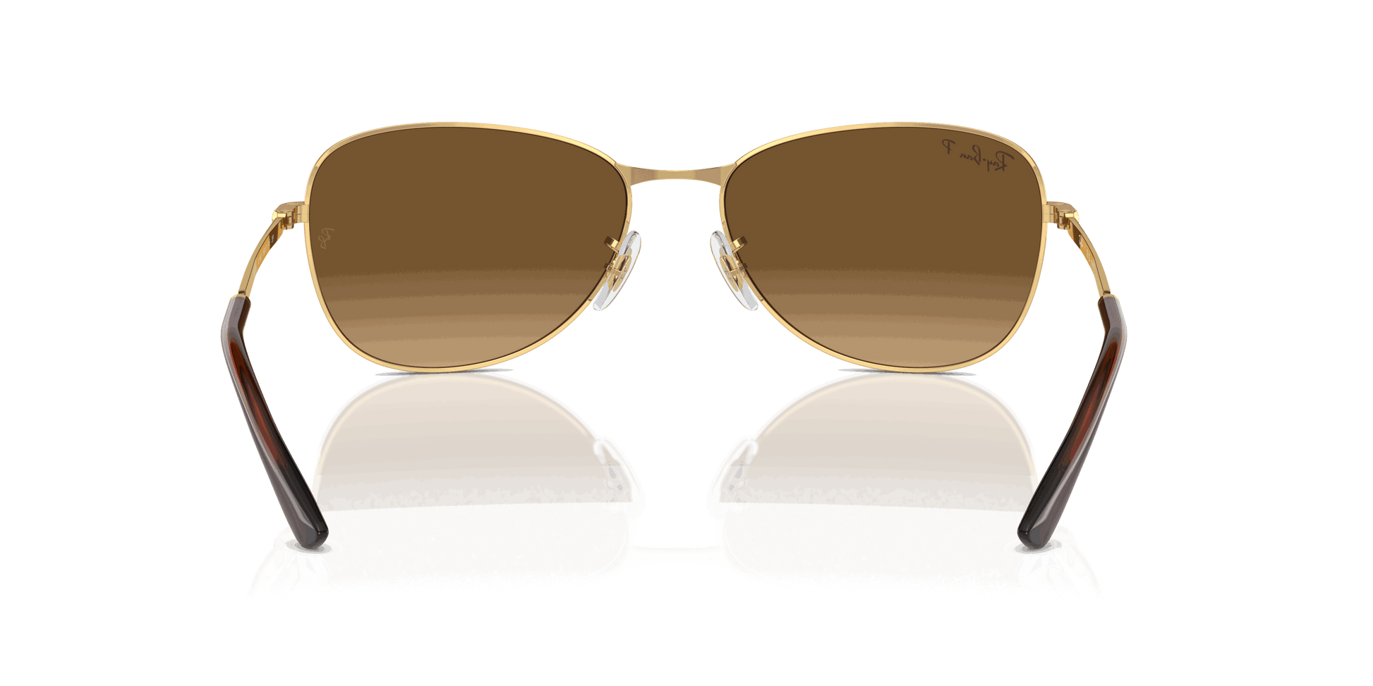 [Brown Lenses, Polished Arista Gold Frame]