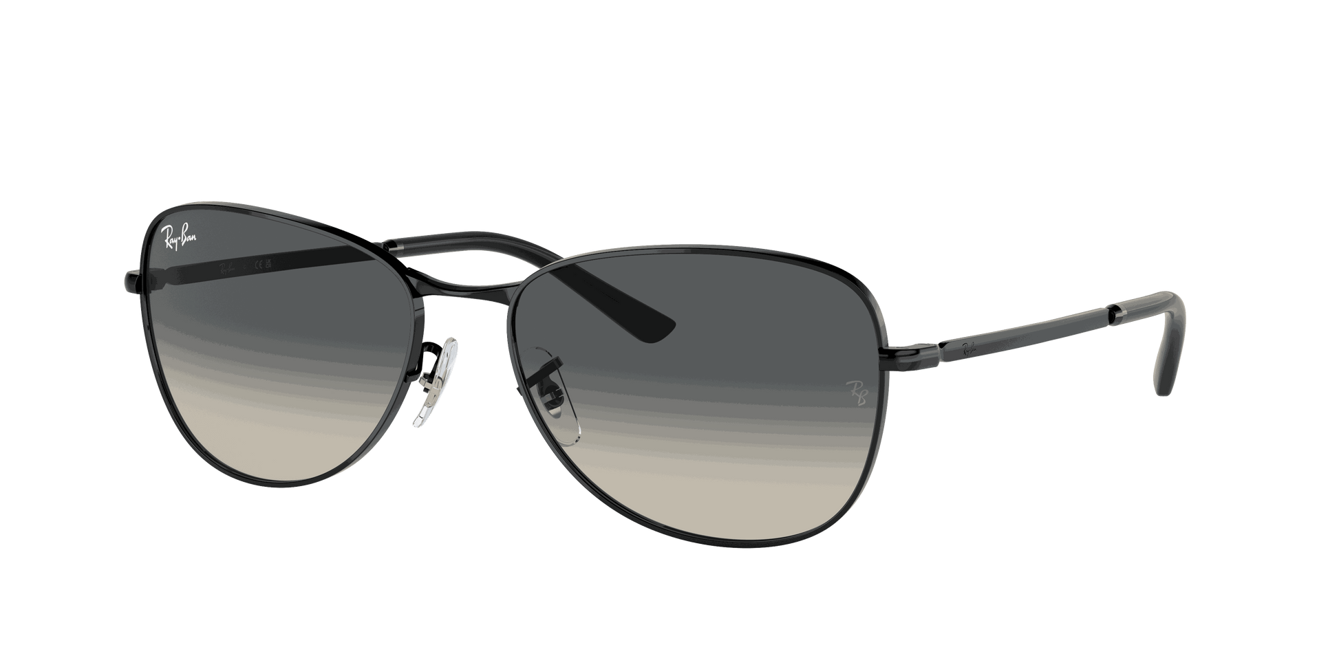 [Grey Lenses, Polished Black Frame]