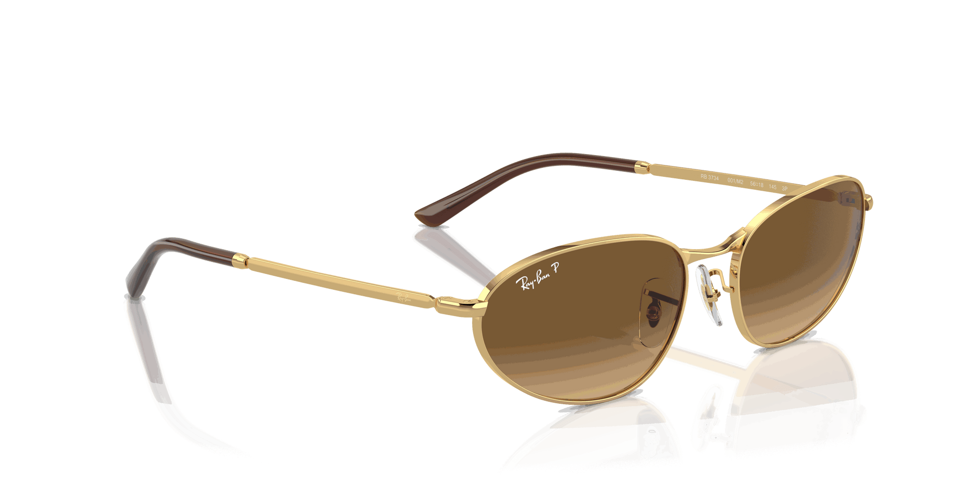 [Brown Lenses, Polished Arista Gold Frame]