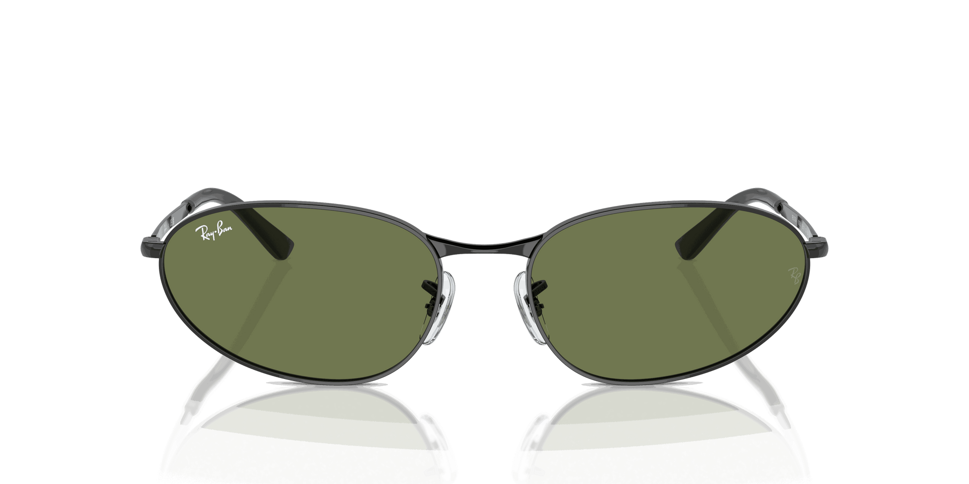 [Dark Green Lenses, Polished Black Frame]