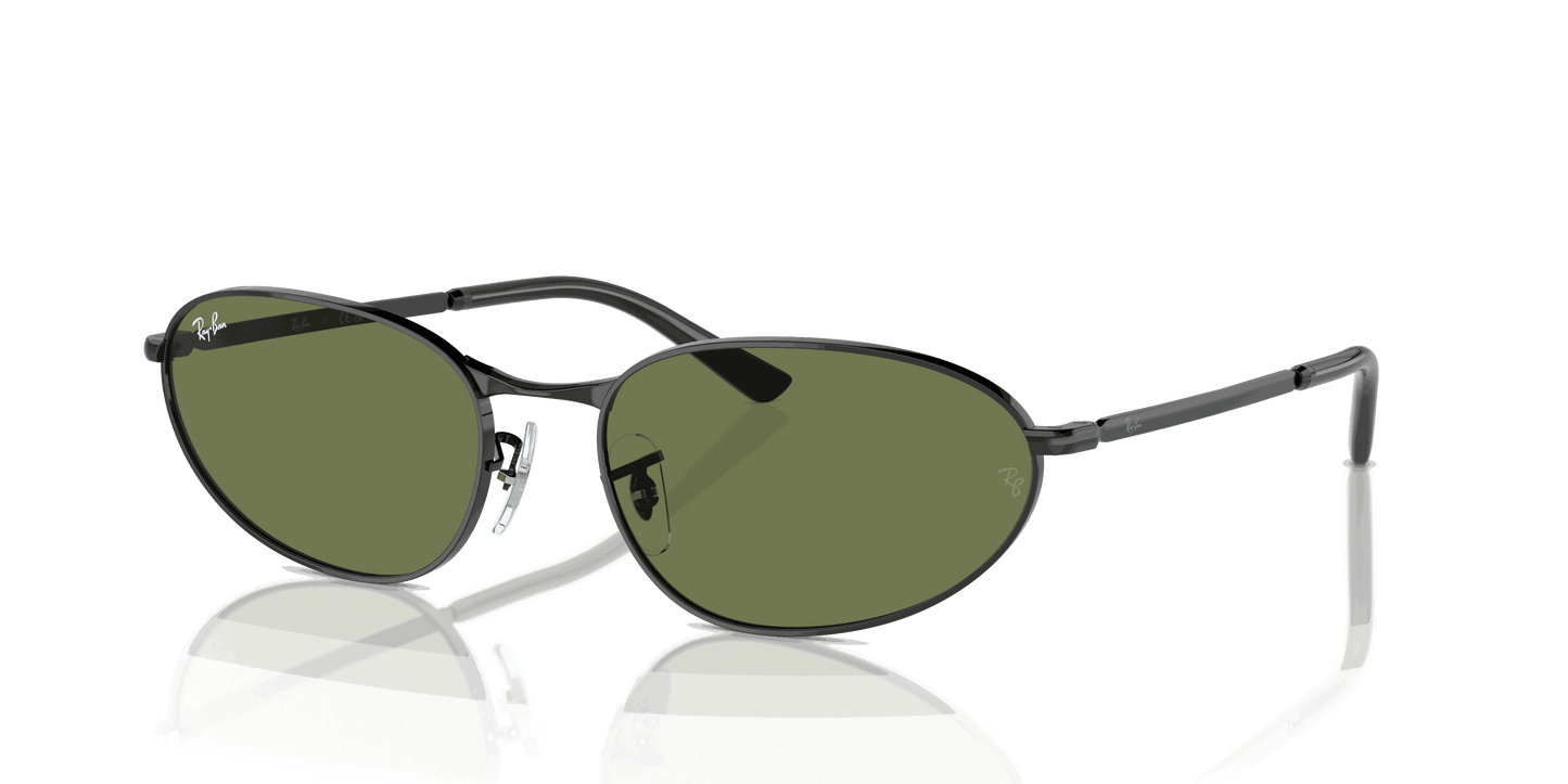[Dark Green Lenses, Polished Black Frame]