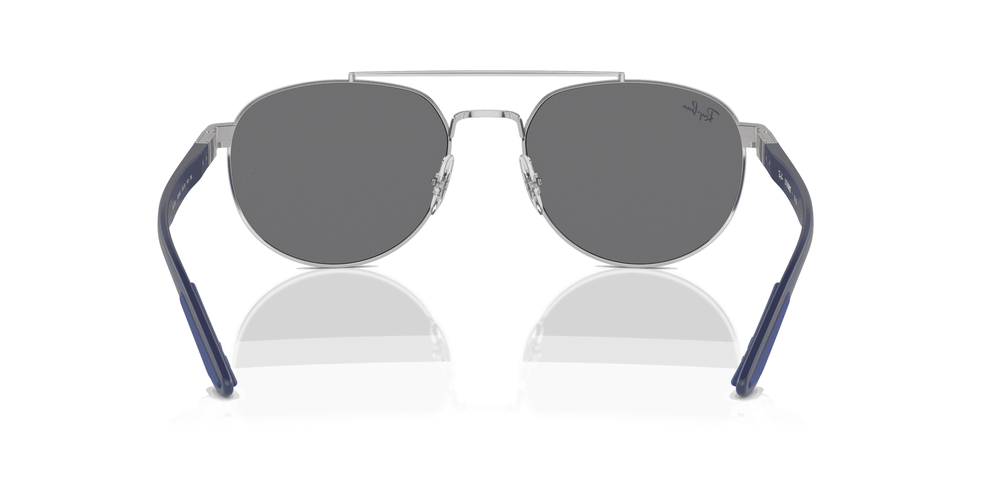 [Grey Lenses, Polished Silver Frame]
