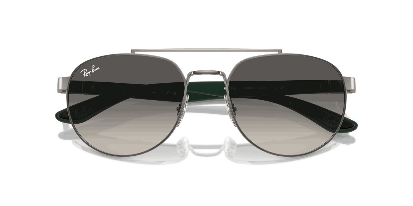 [Grey Lenses, Polished Gunmetal Frame]