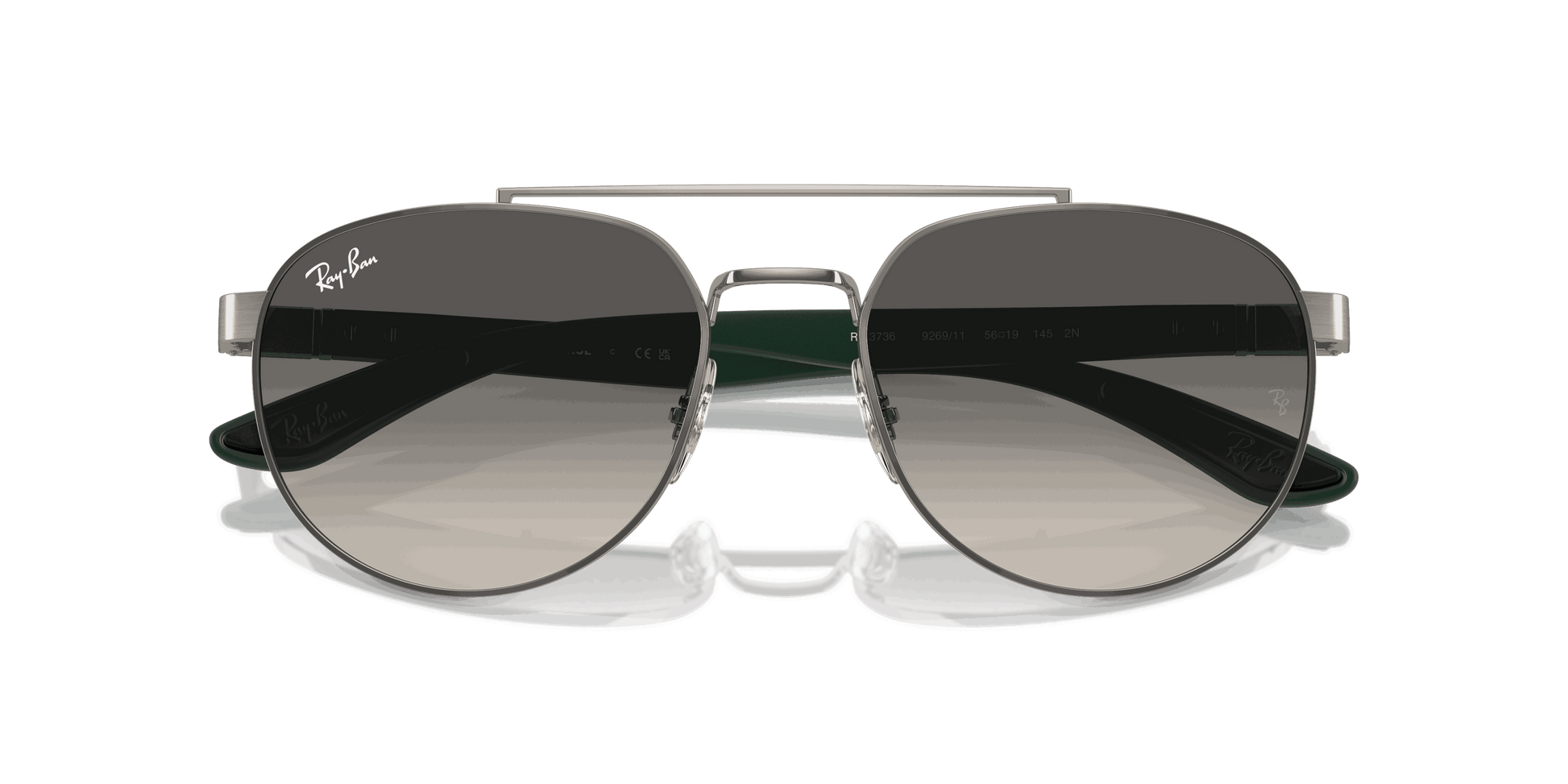[Grey Lenses, Polished Gunmetal Frame]