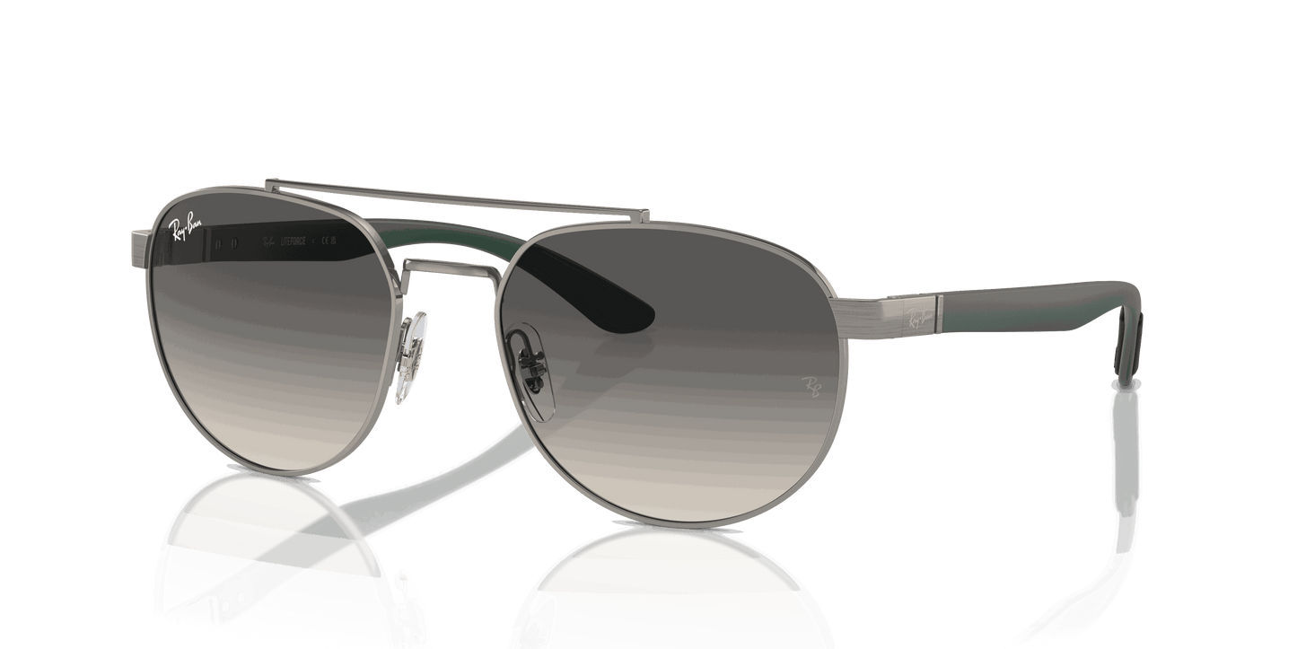 [Grey Lenses, Polished Gunmetal Frame]