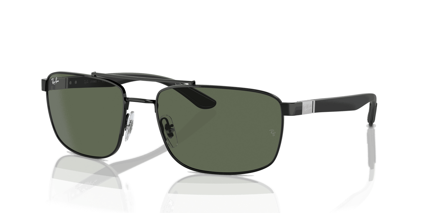 [Dark Green Lenses, Polished Black Frame]