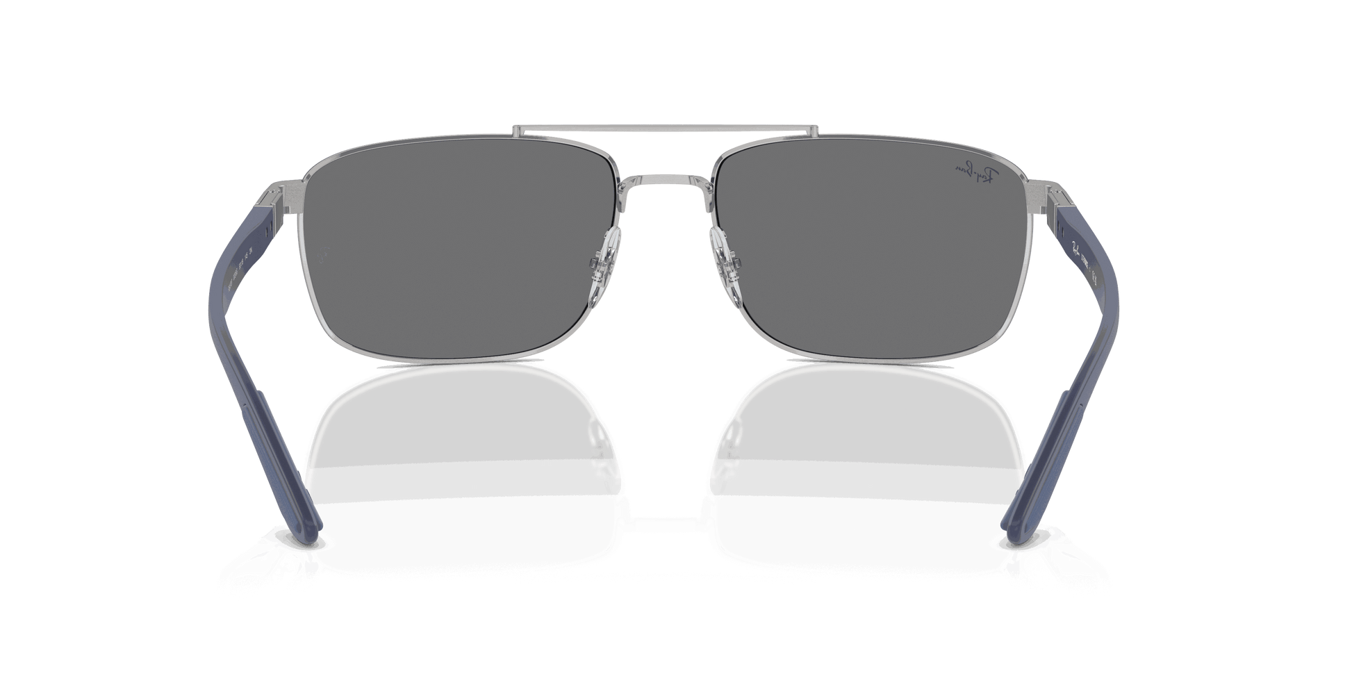 [Grey Lenses, Polished Silver Frame]