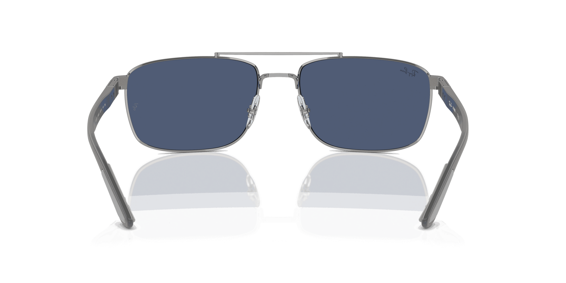 [Dark Blue Lenses, Polished Gunmetal Frame]