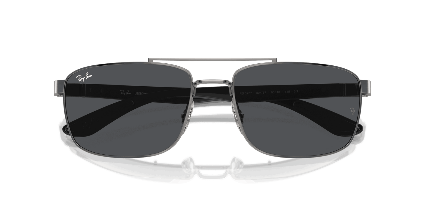 [Dark Grey Lenses, Polished Gunmetal Frame]