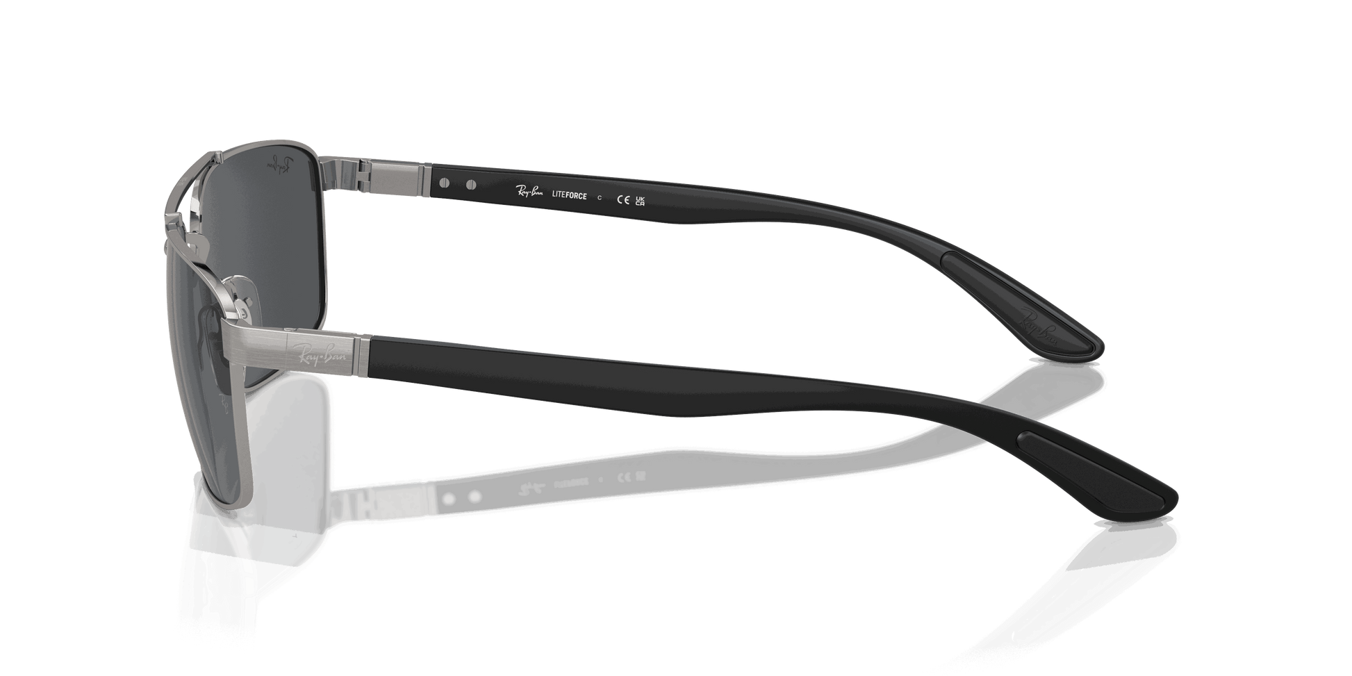 [Dark Grey Lenses, Polished Gunmetal Frame]
