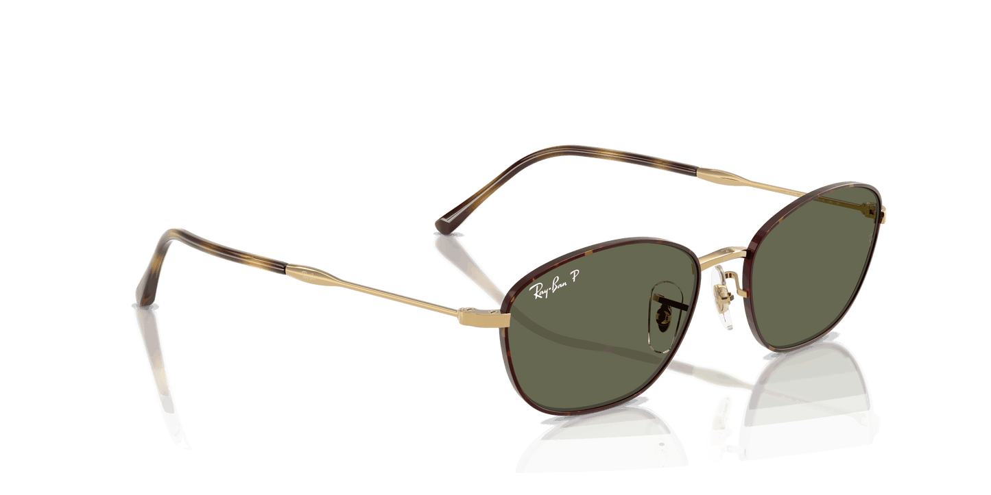 [G-15 Green Lenses, Polished Havana On Gold Frame]