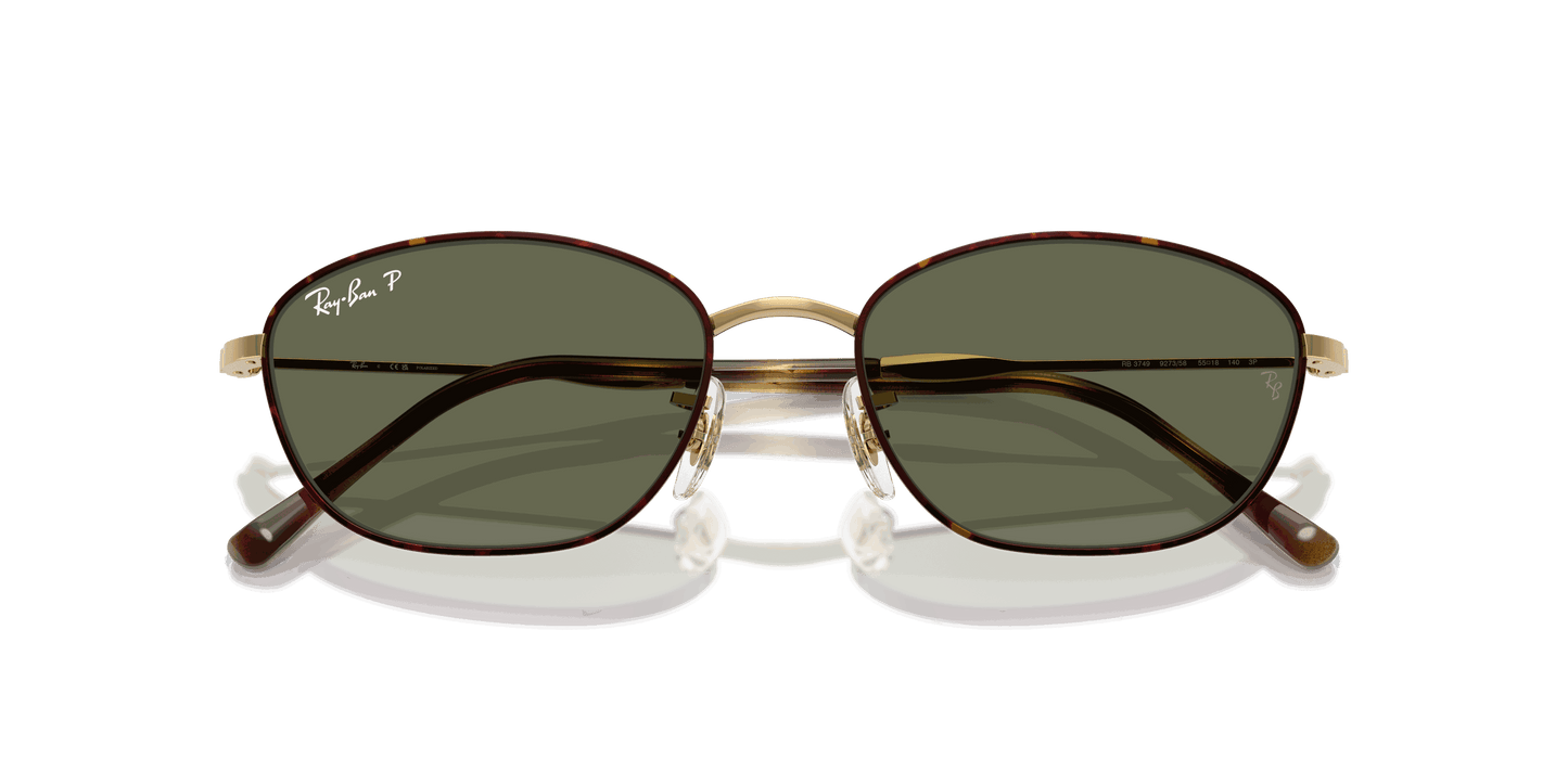 [G-15 Green Lenses, Polished Havana On Gold Frame]