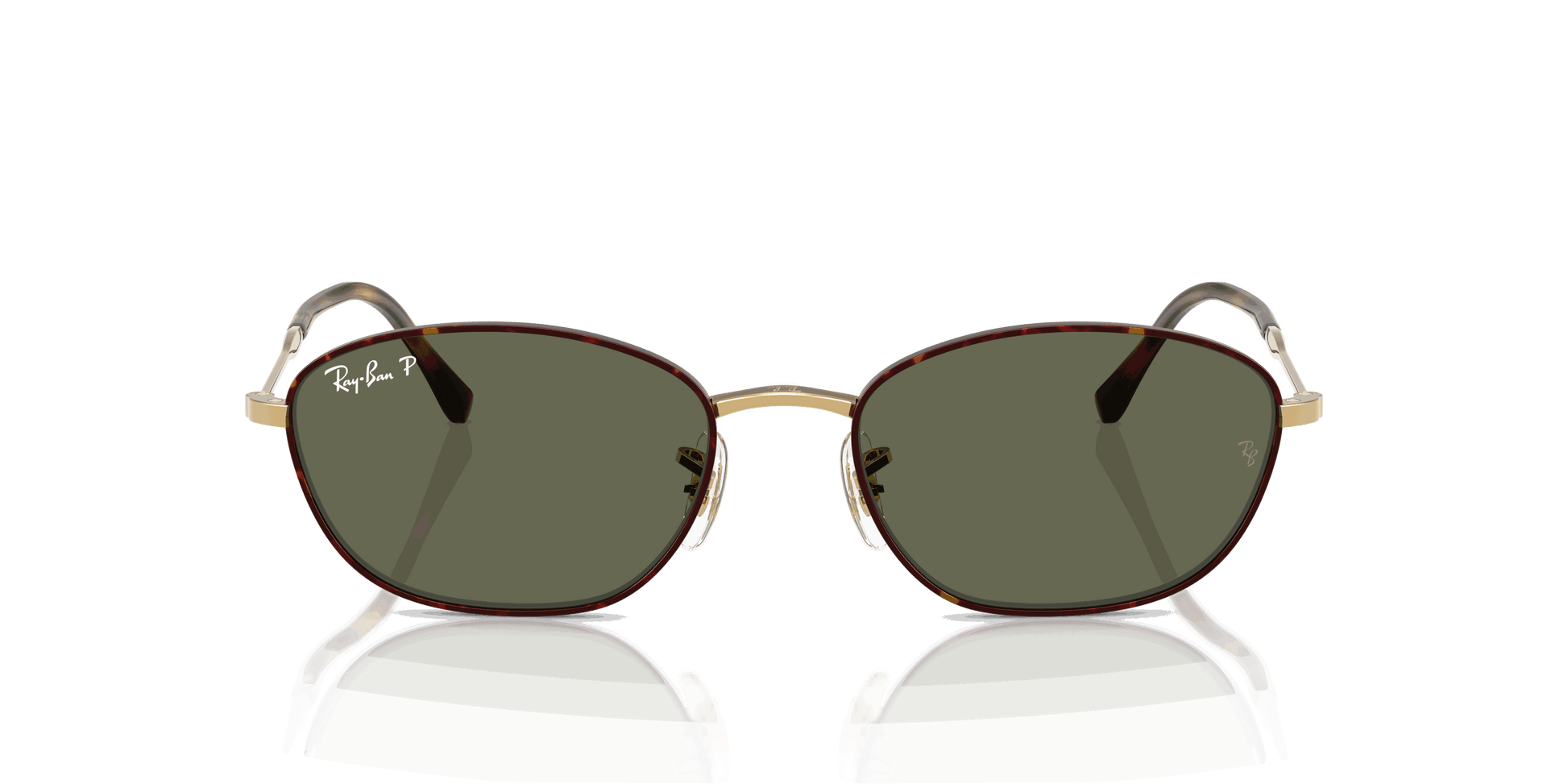 [G-15 Green Lenses, Polished Havana On Gold Frame]