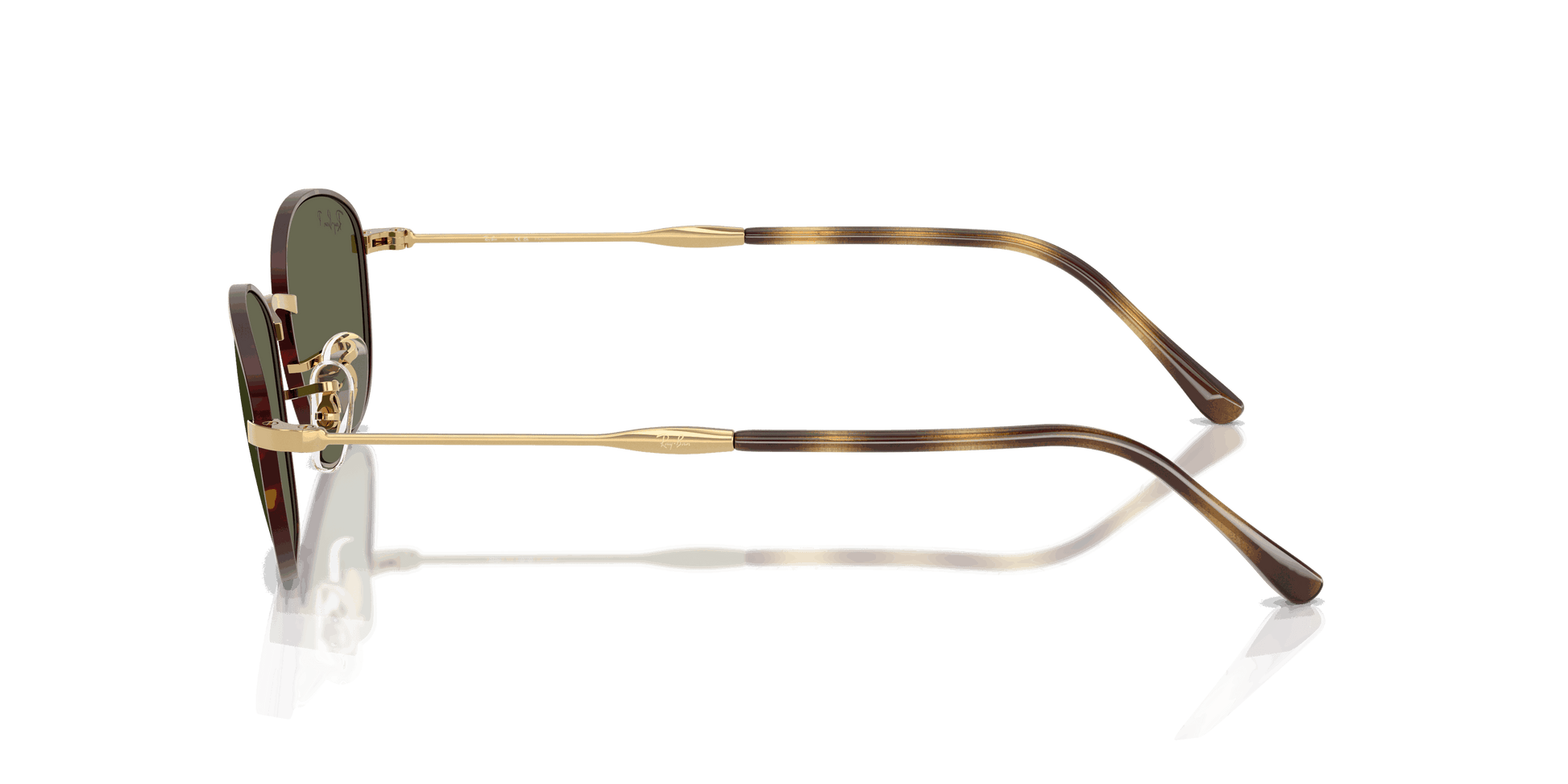 [G-15 Green Lenses, Polished Havana On Gold Frame]