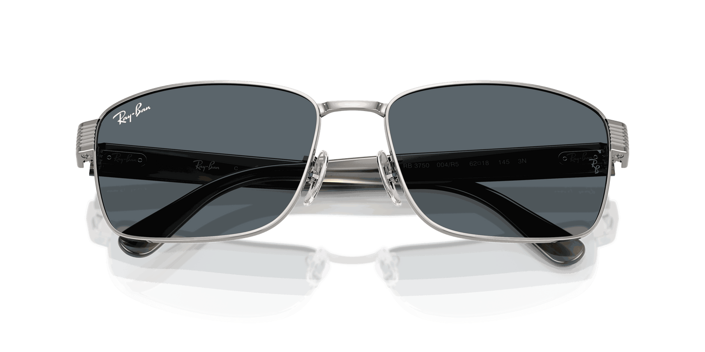[Blue Lenses, Polished Gunmetal Frame]