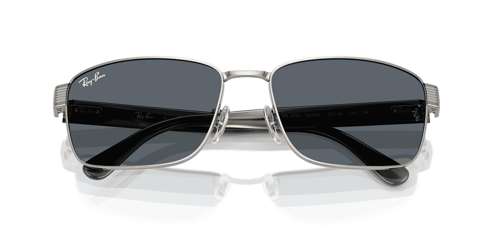 [Blue Lenses, Polished Gunmetal Frame]