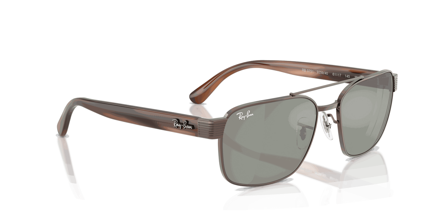 [Green Mirror Silver Lenses, Polished Copper Frame]
