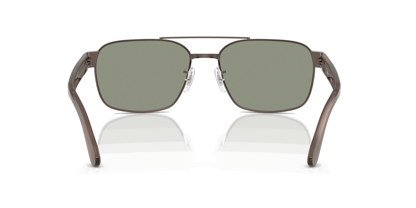 [Green Mirror Silver Lenses, Polished Copper Frame]
