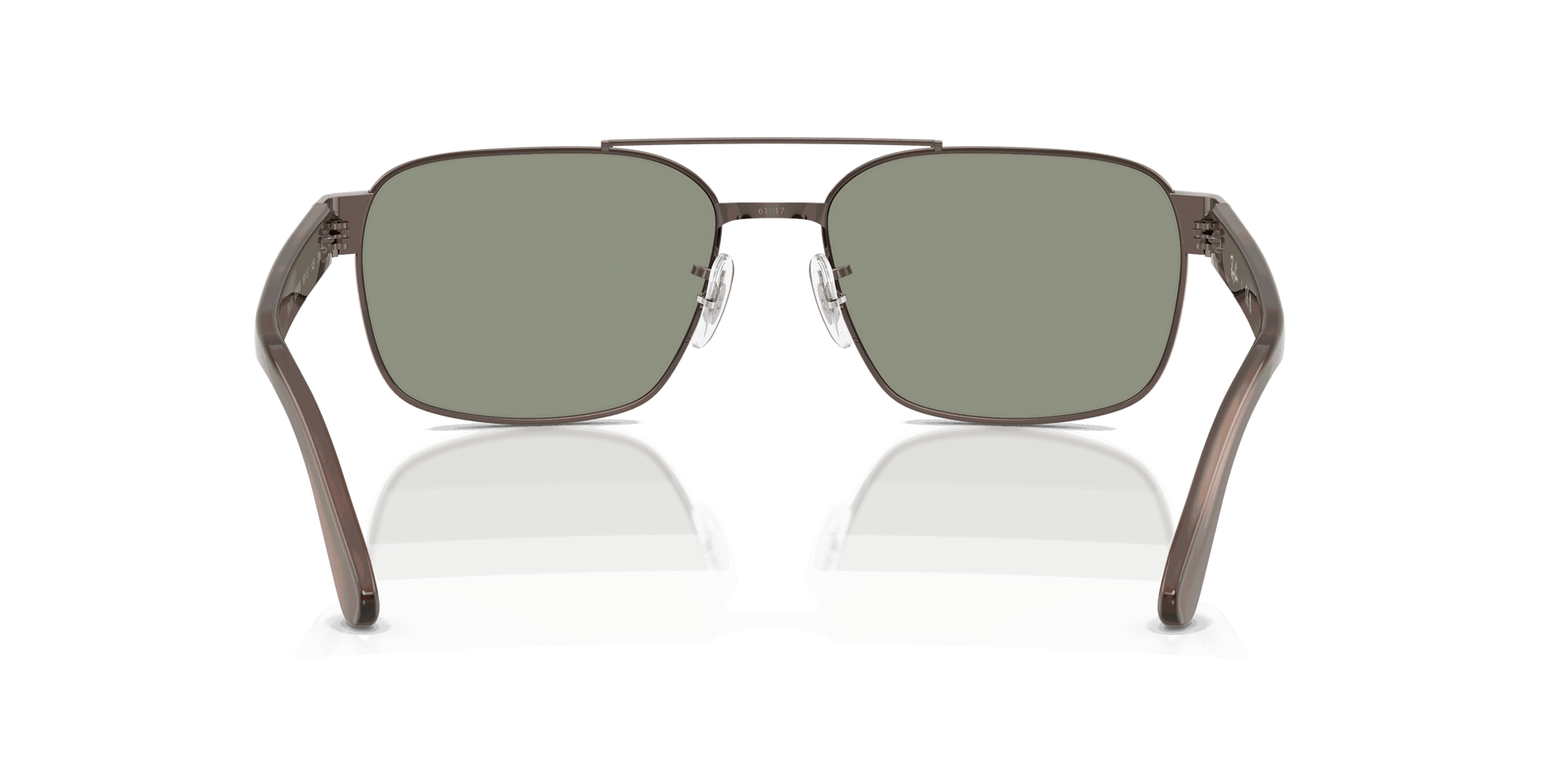 [Green Mirror Silver Lenses, Polished Copper Frame]