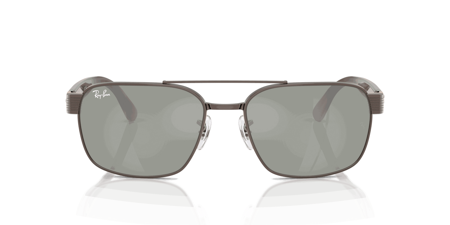 [Green Mirror Silver Lenses, Polished Copper Frame]