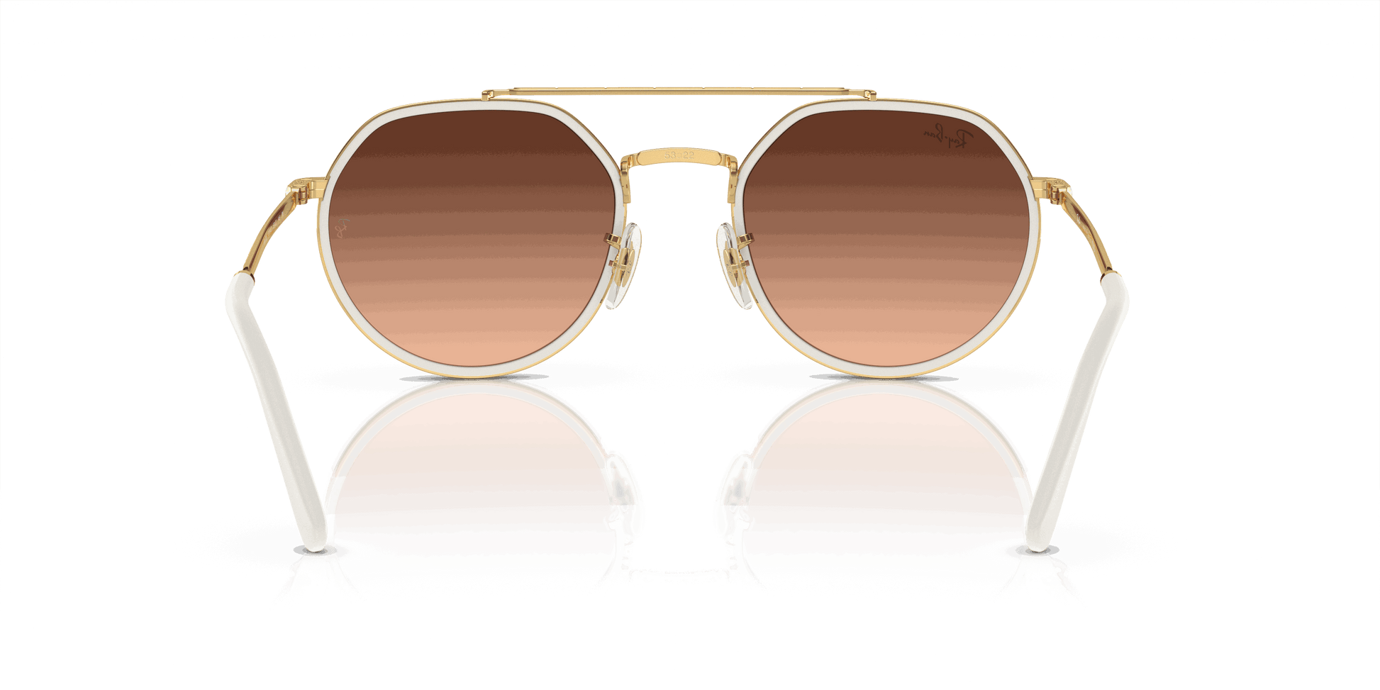 [Blue Lenses, Polished Arista Gold Frame]
