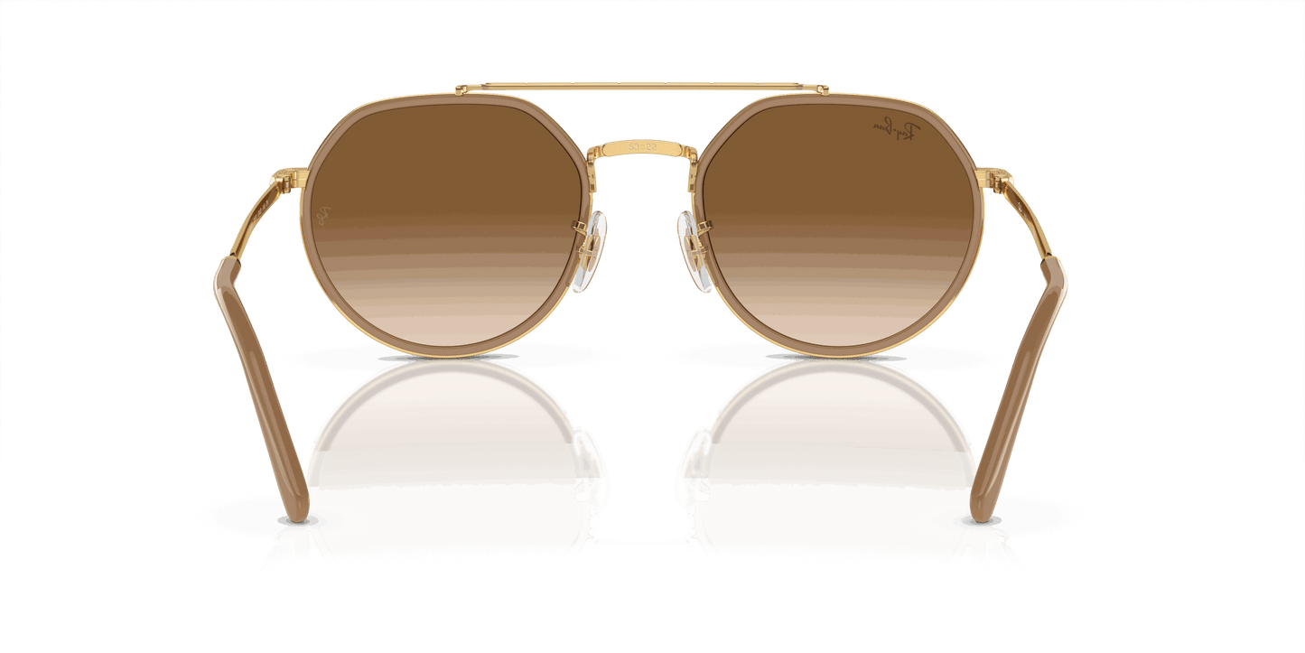 [Light Brown Lenses, Polished Arista Gold Frame]