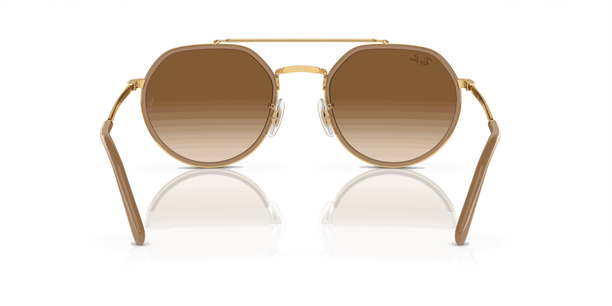 [Light Brown Lenses, Polished Arista Gold Frame]