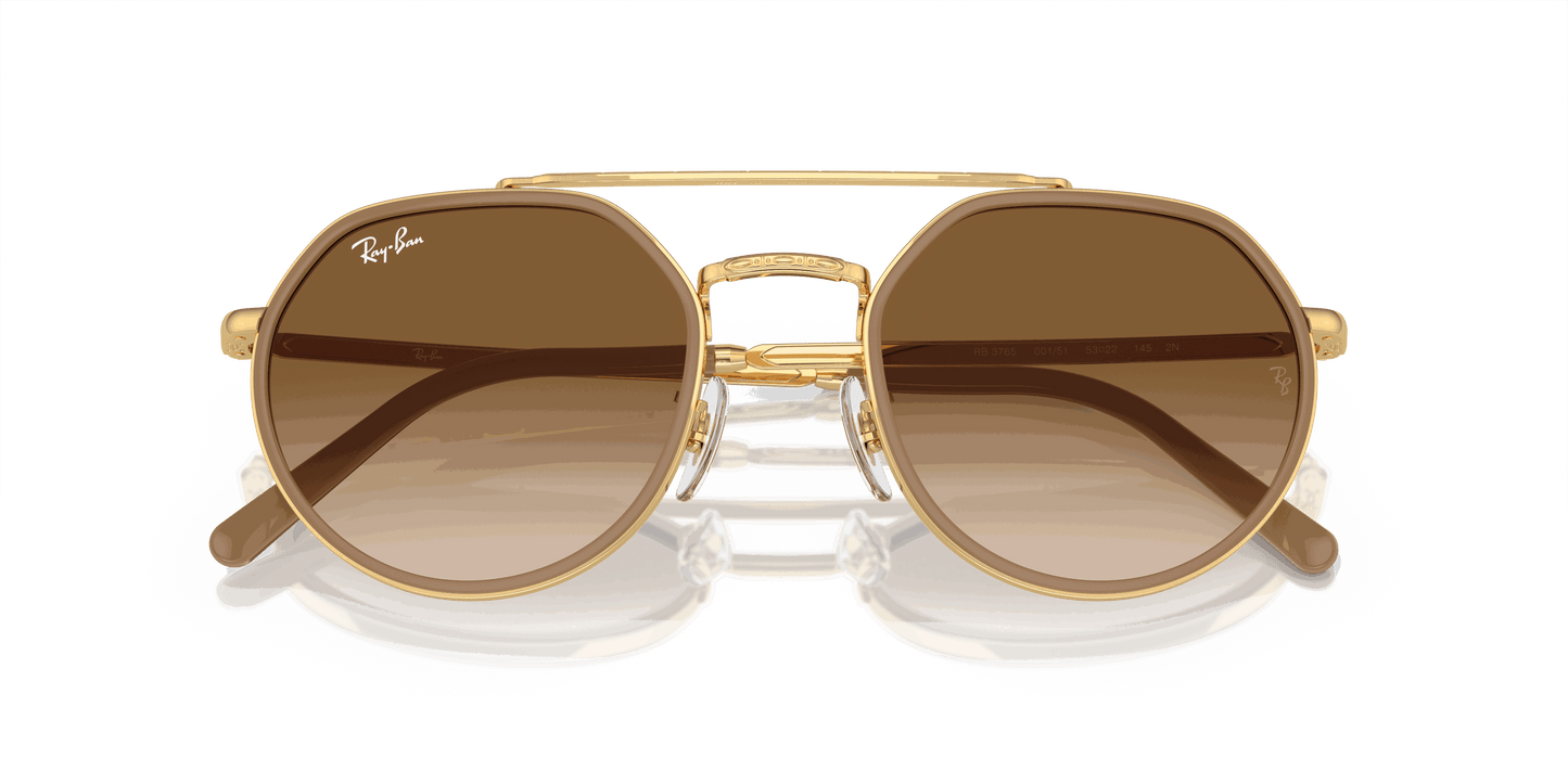[Light Brown Lenses, Polished Arista Gold Frame]
