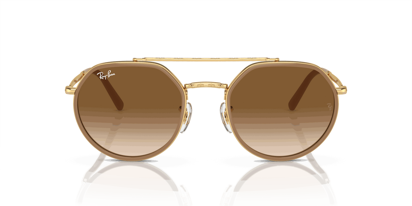 [Light Brown Lenses, Polished Arista Gold Frame]