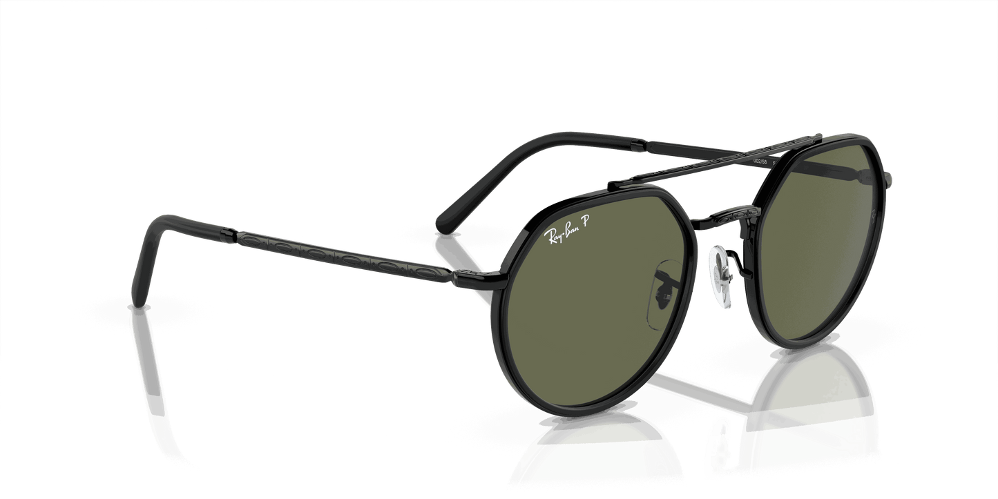 [Green Lenses, Polished Black Frame]