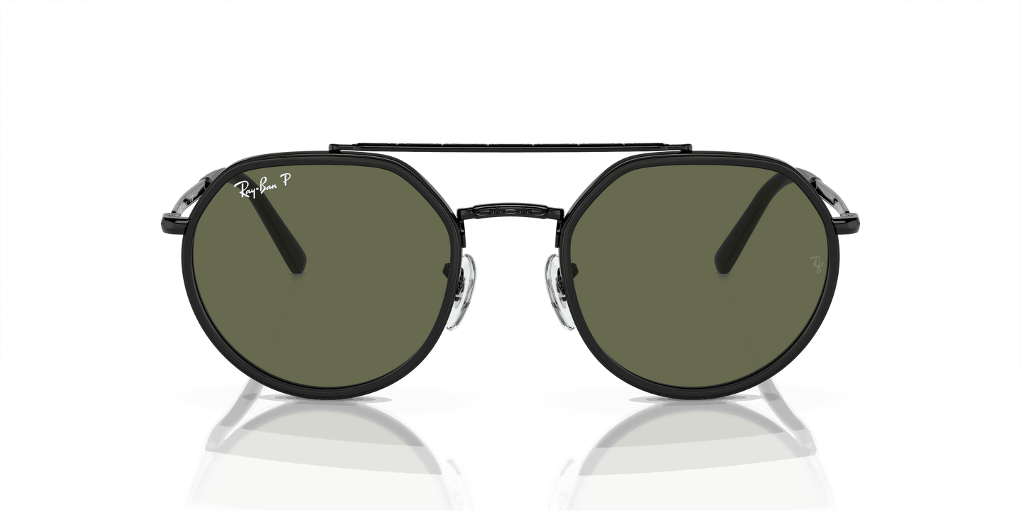 [Green Lenses, Polished Black Frame]