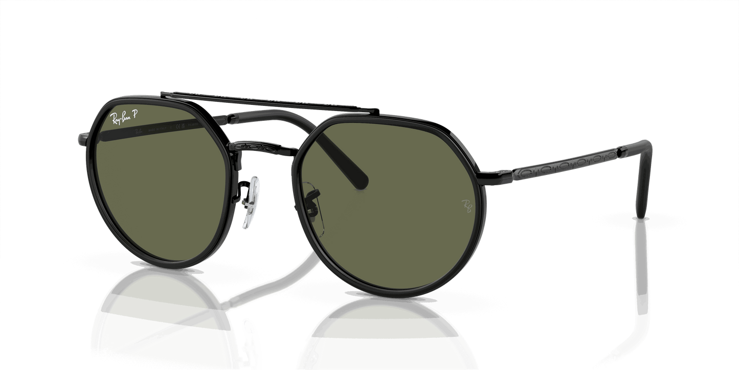 [Green Lenses, Polished Black Frame]