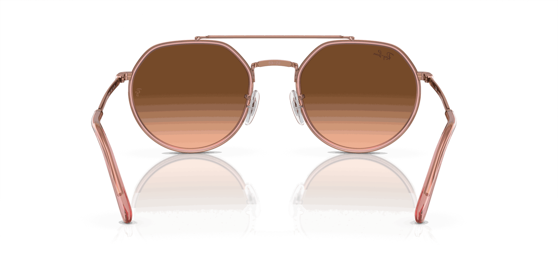[Pink/Brown Lenses, Polished Copper Frame]