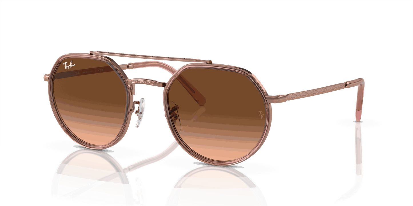 [Pink/Brown Lenses, Polished Copper Frame]