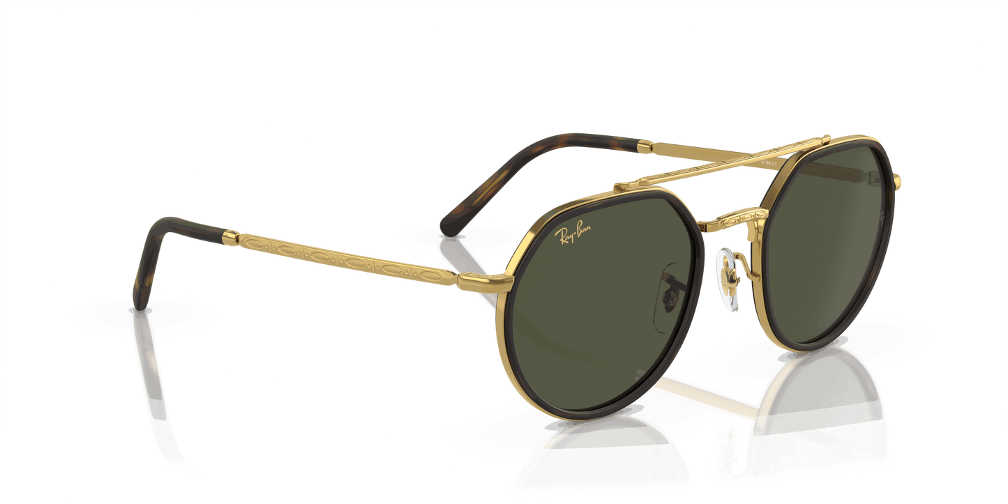 [Green Lenses, Polished Legend Gold Frame]