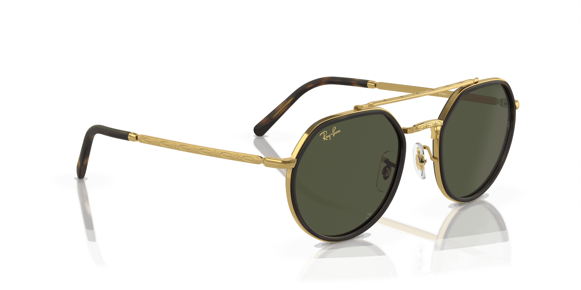 [Green Lenses, Polished Legend Gold Frame]