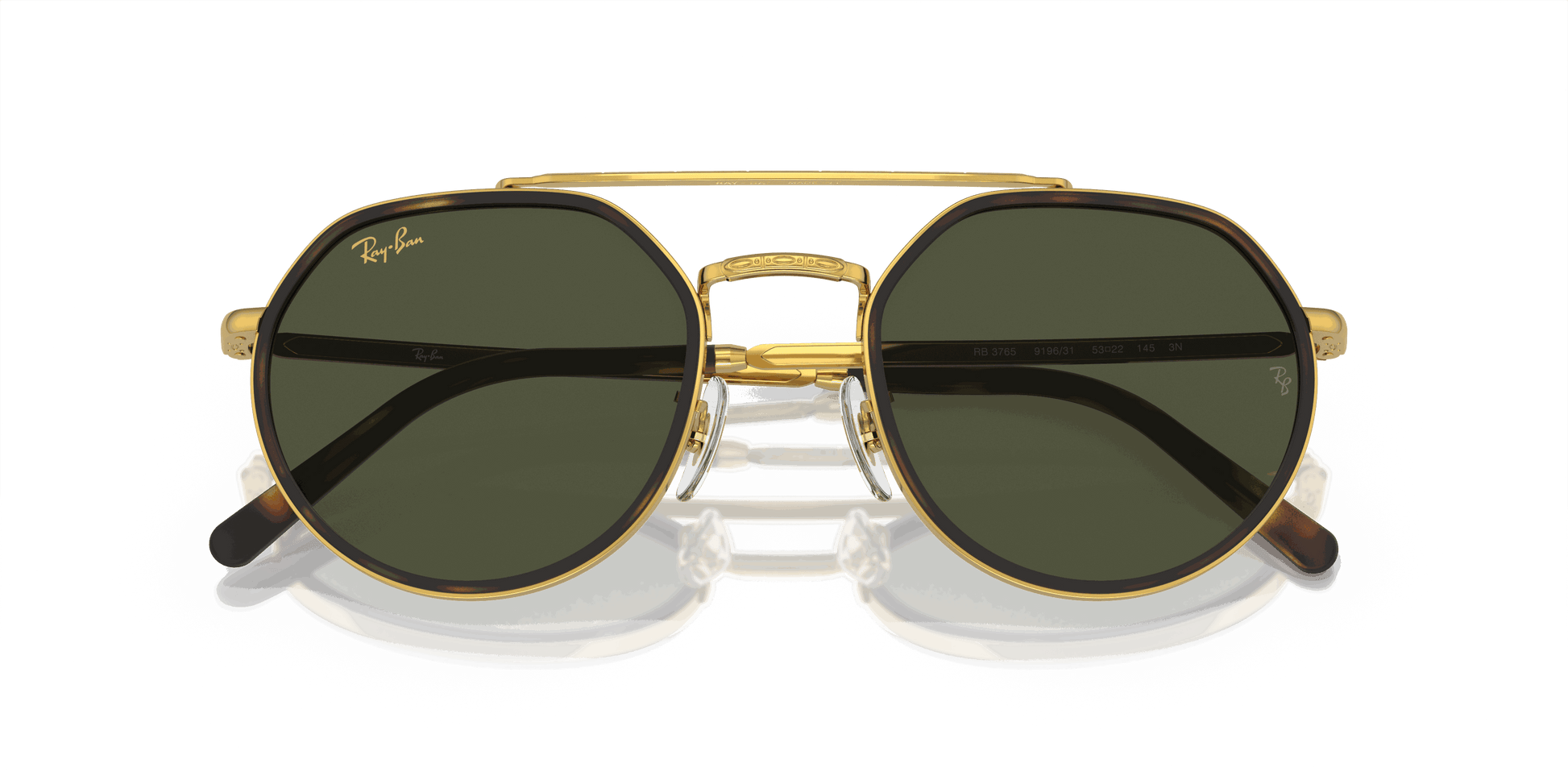 [Green Lenses, Polished Legend Gold Frame]