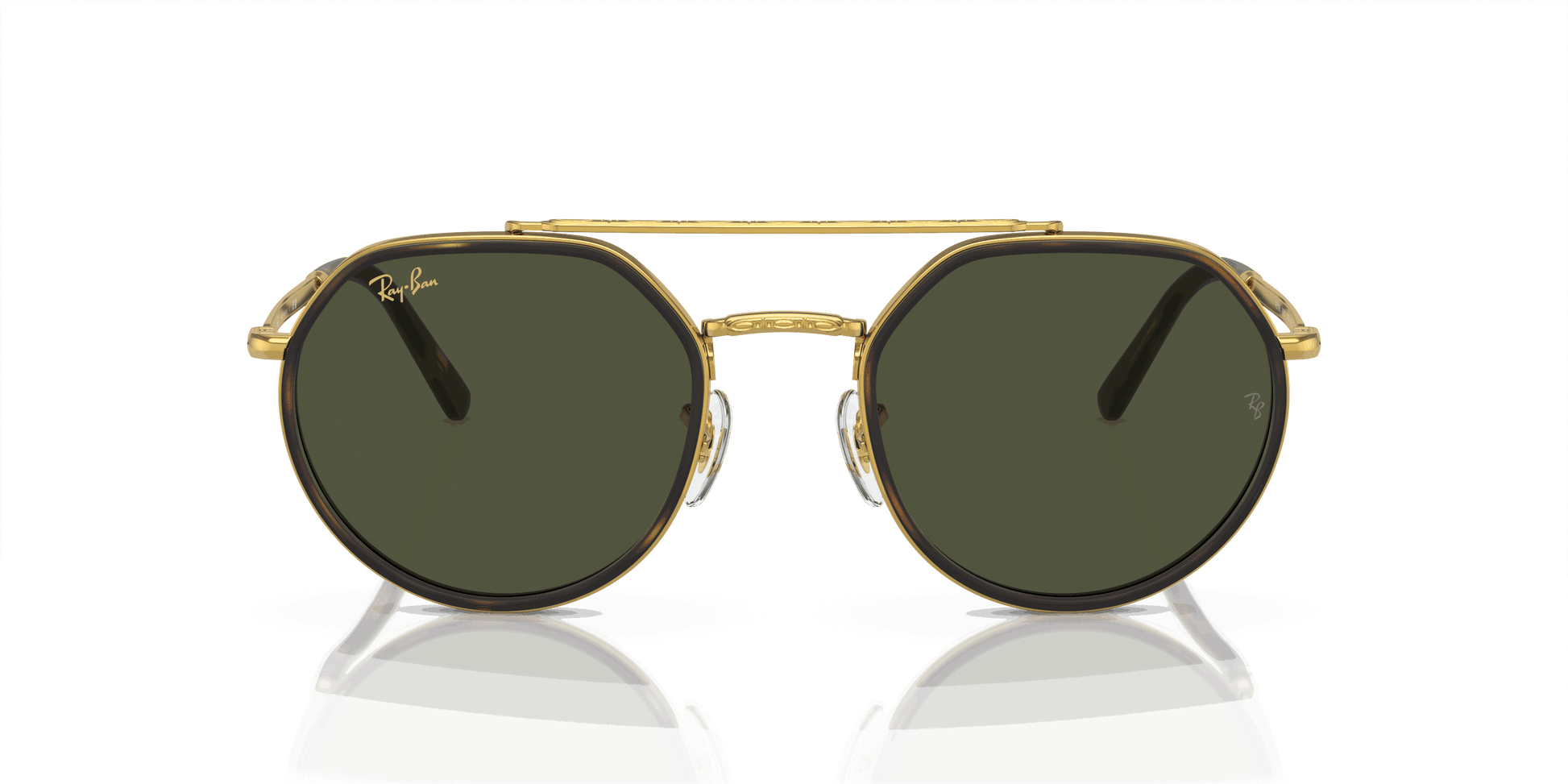 [Green Lenses, Polished Legend Gold Frame]