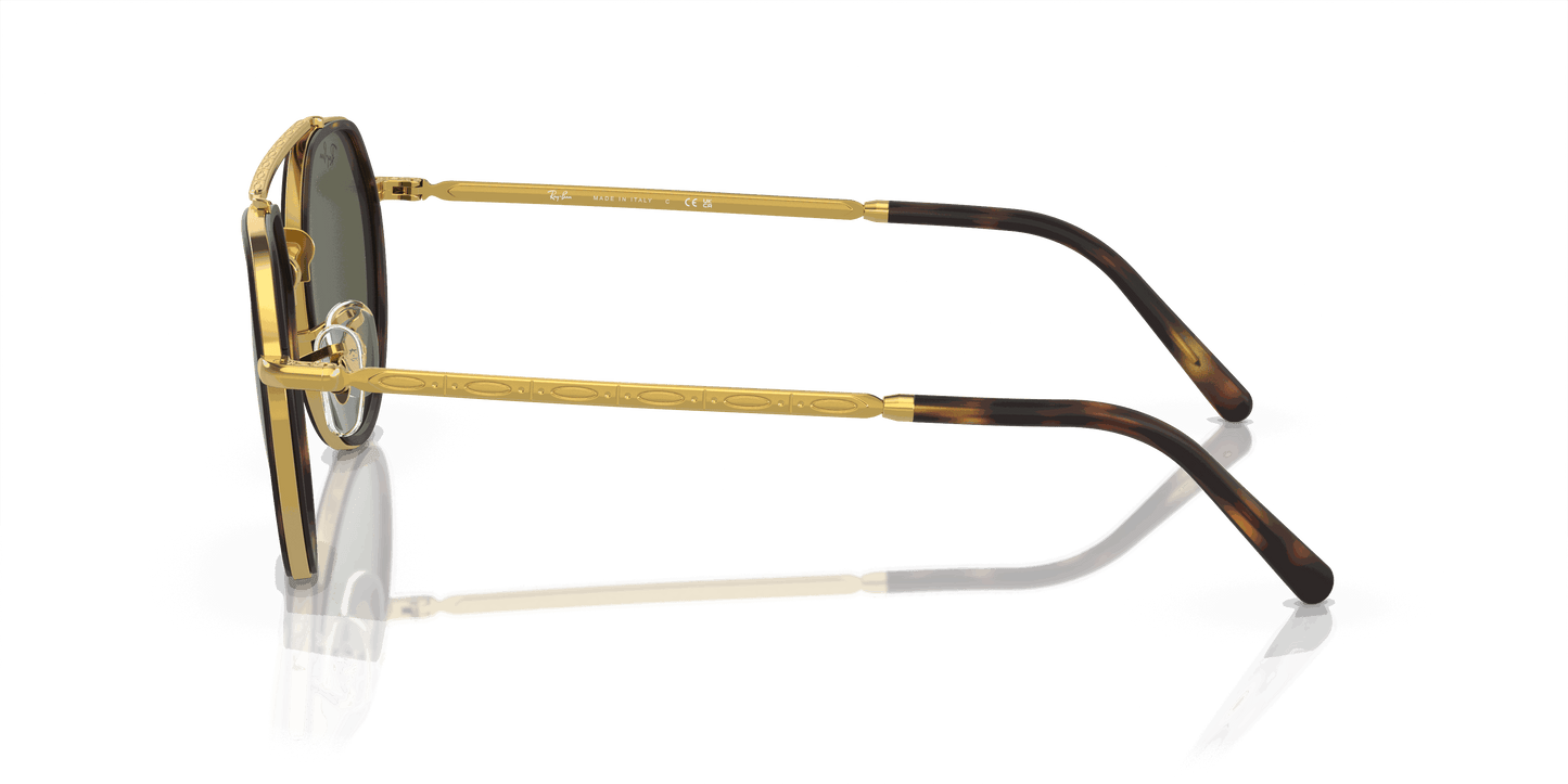 [Green Lenses, Polished Legend Gold Frame]