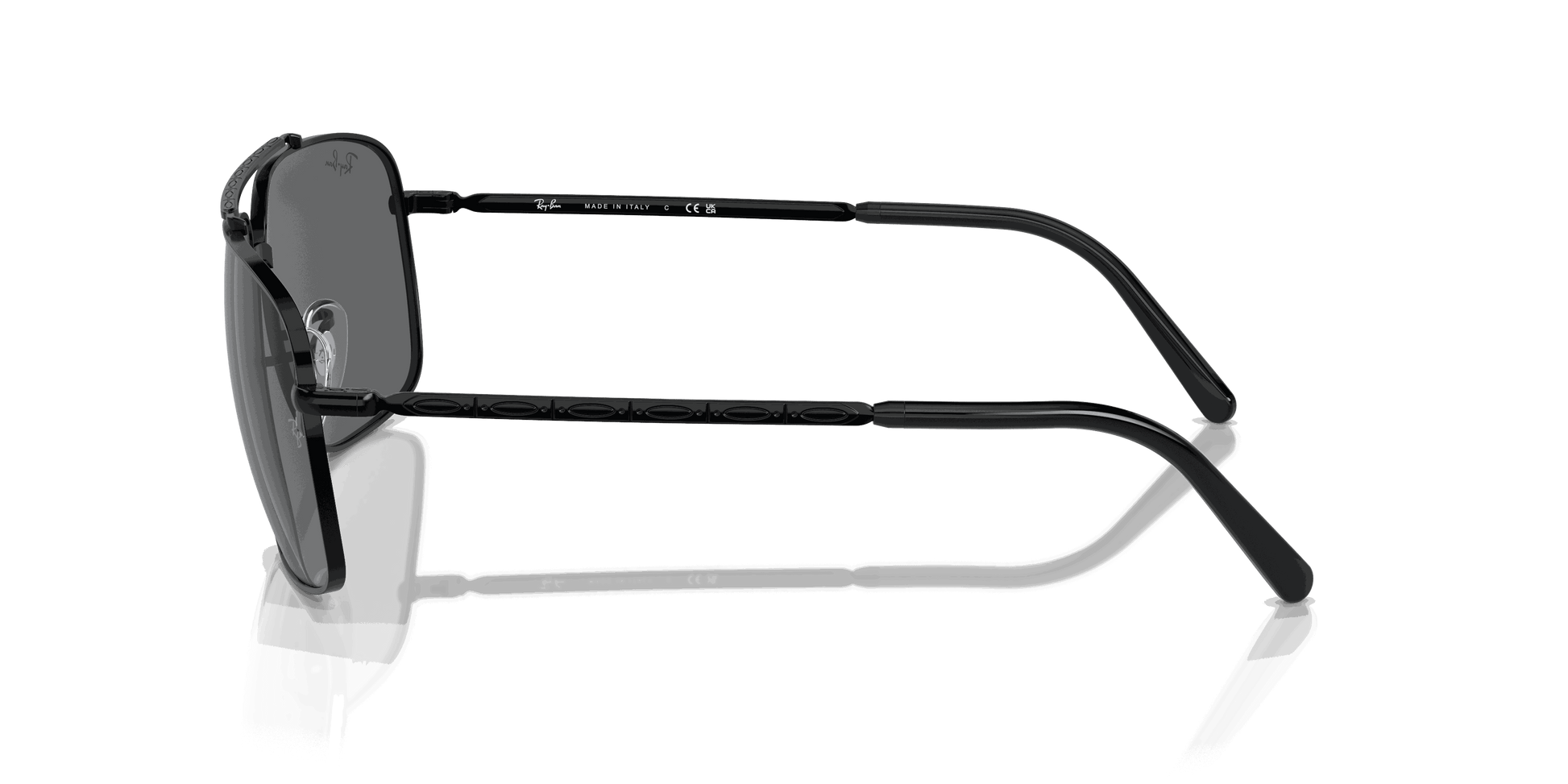 [Dark Grey Lenses, Polished Black Frame]