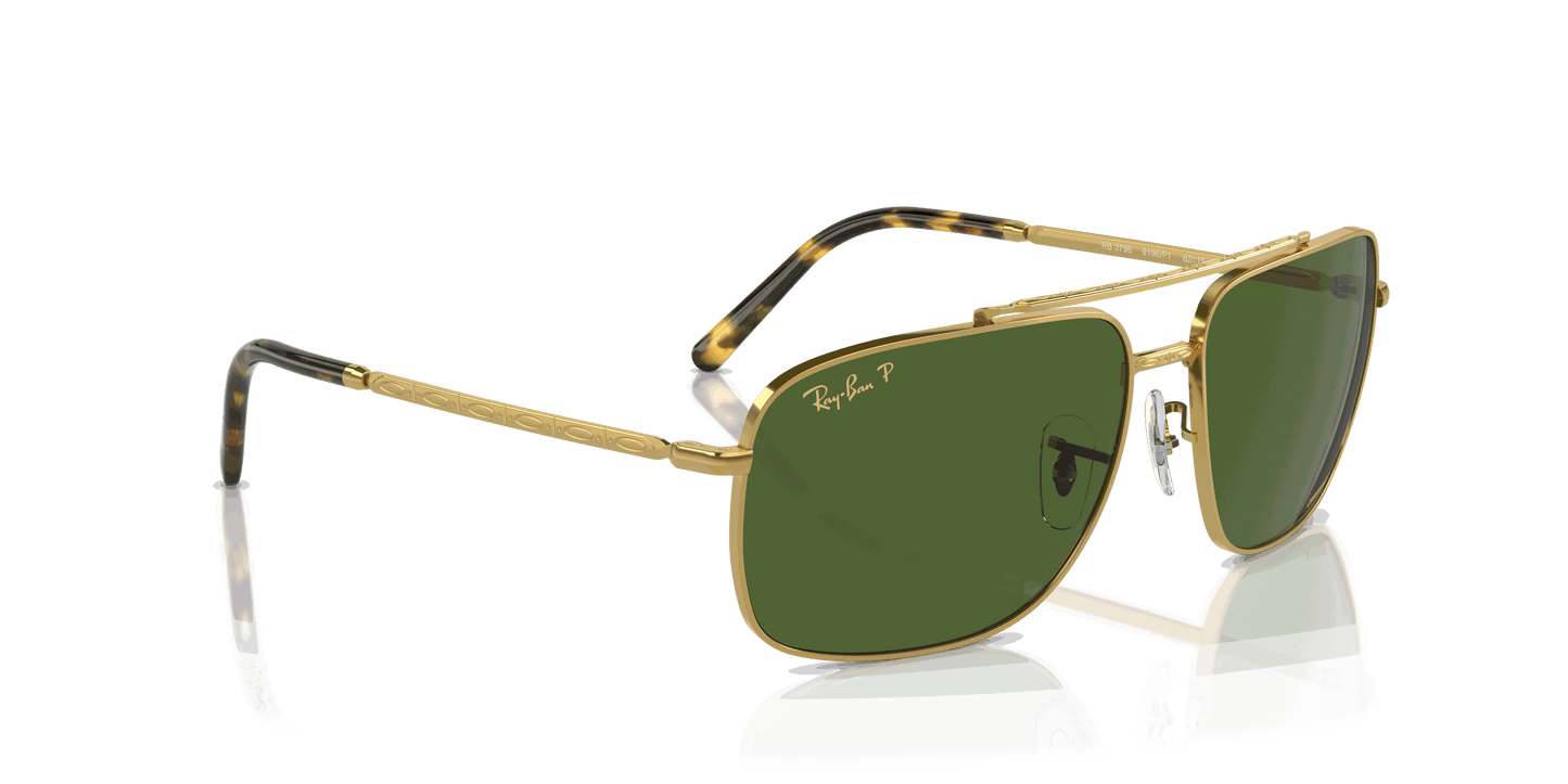 [Dark Green Lenses, Polished Gold Frame]