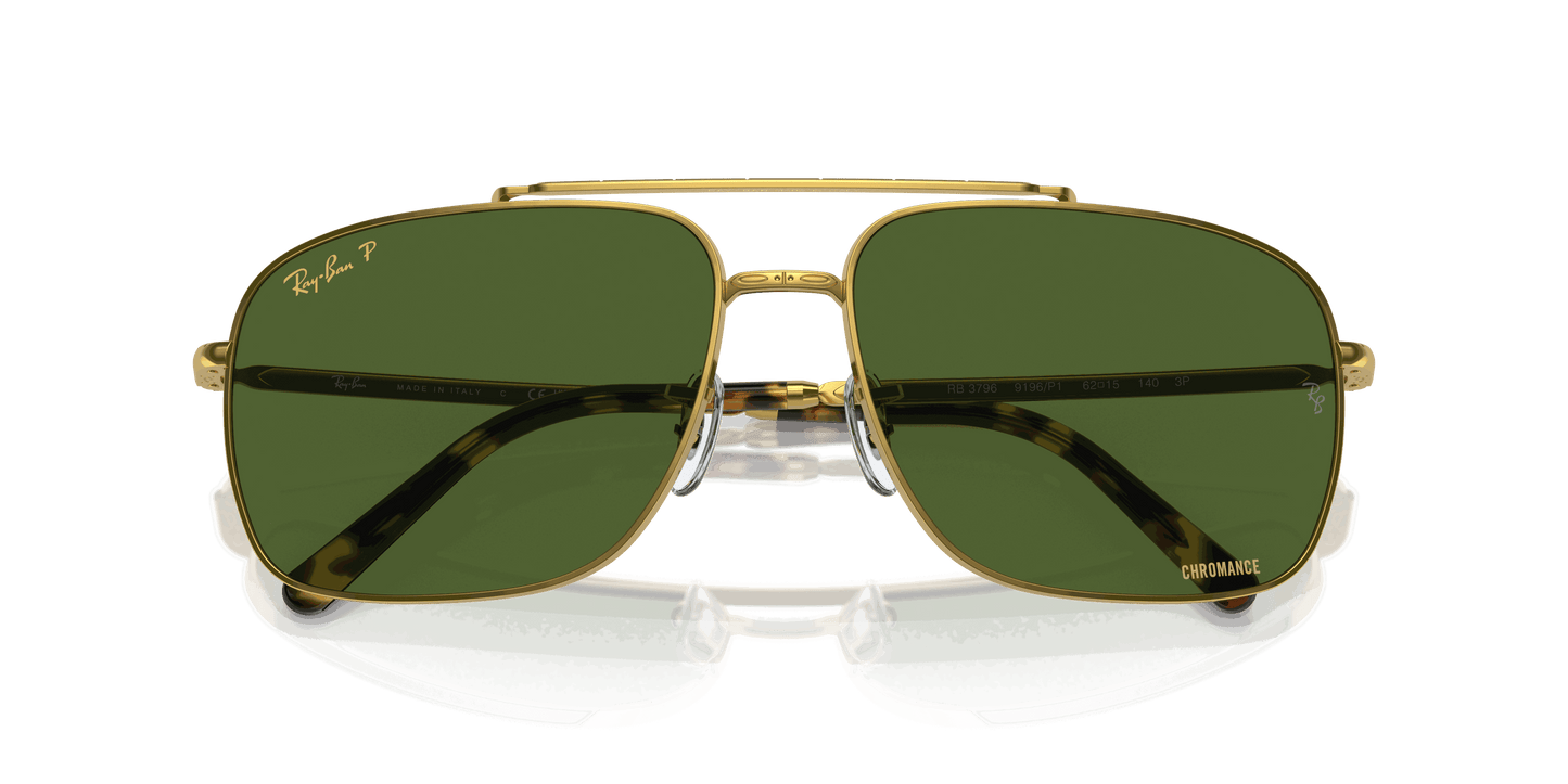 [Dark Green Lenses, Polished Gold Frame]