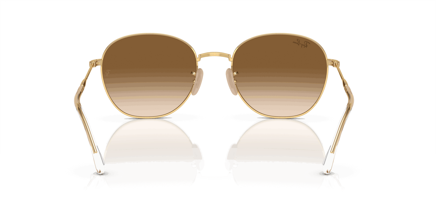 [Light Brown Lenses, Polished Arista Gold Frame]