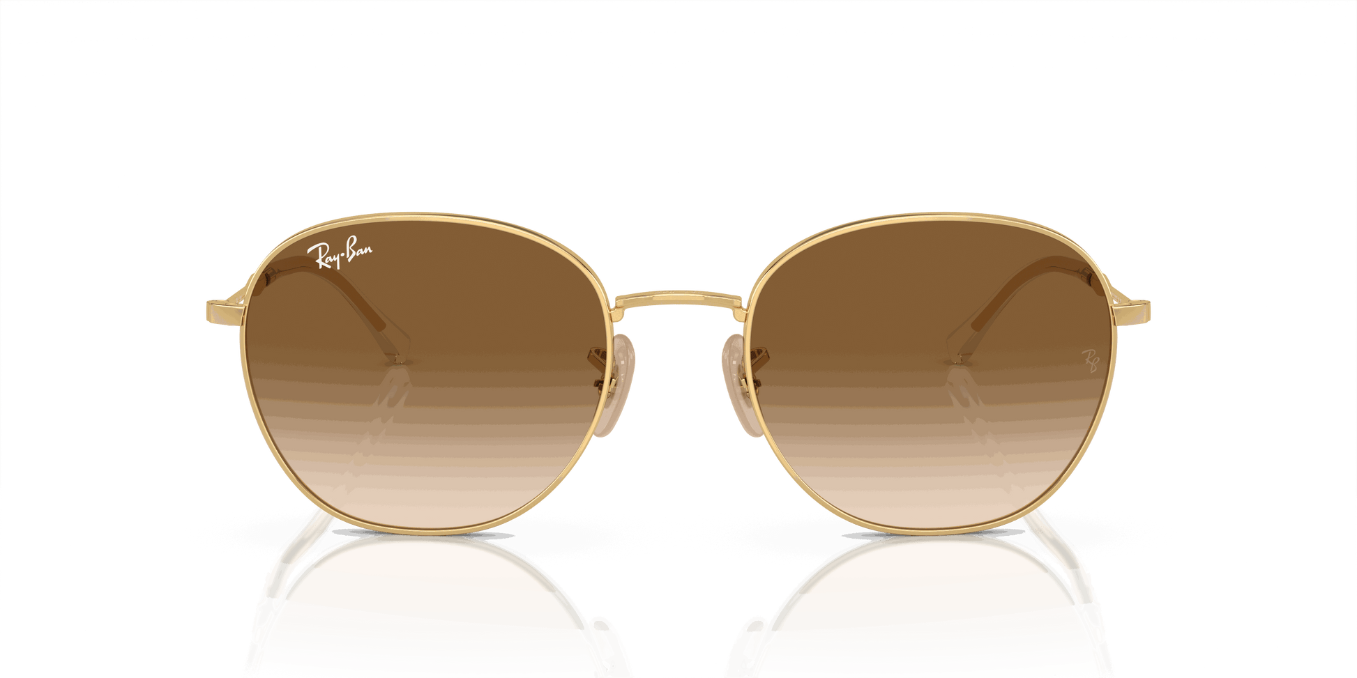 [Light Brown Lenses, Polished Arista Gold Frame]