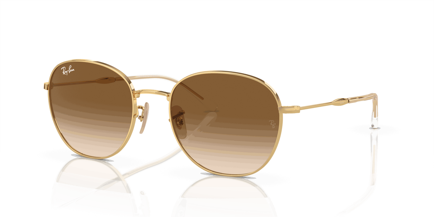 [Light Brown Lenses, Polished Arista Gold Frame]